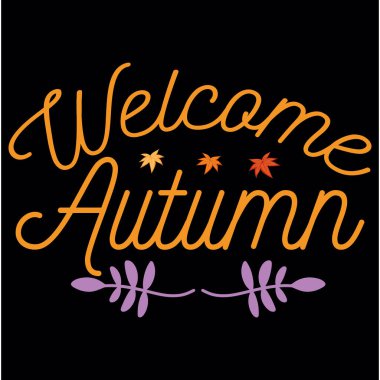 Autumn t-shirt  design vector file