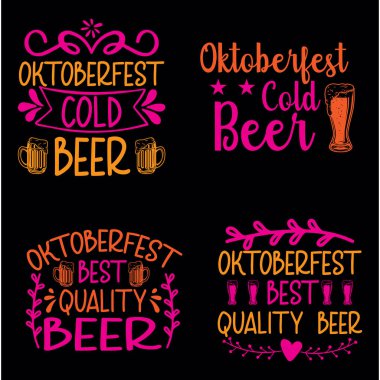 A set of oktoberfest svg design