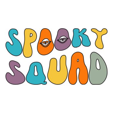 Halloween retro t-shirt design