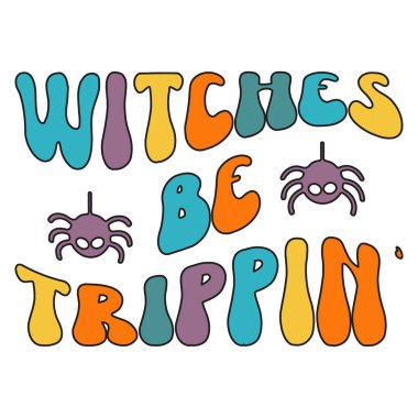 Halloween retro t-shirt design