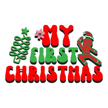 Retro Christmas t-shirt design 