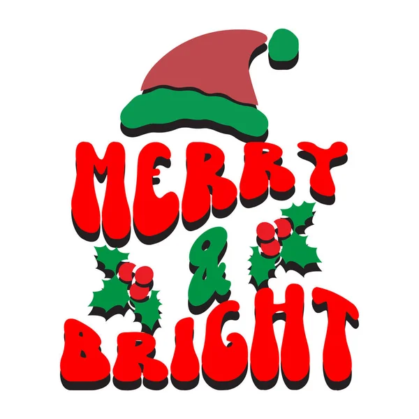 Retro Christmas Shirt Design — Image vectorielle