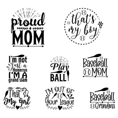 Baseball t-shirt design bundle