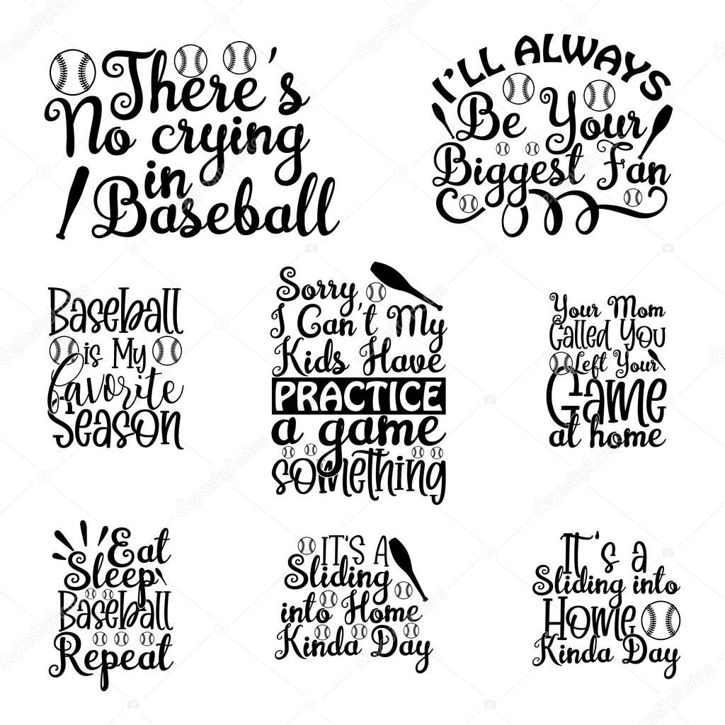 Baseball t-shirt design bundle