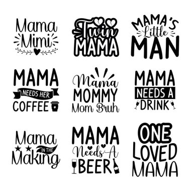 Mama tişört tasarım paketi