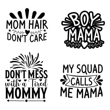 Mama tişört tasarım paketi