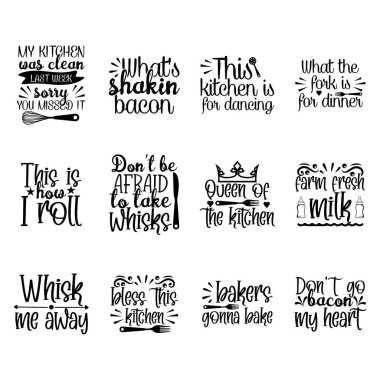 Mutfak t-shirt tasarım paketi