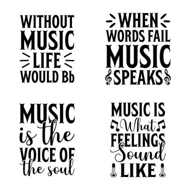 Müzik tişörtü tasarım paketi