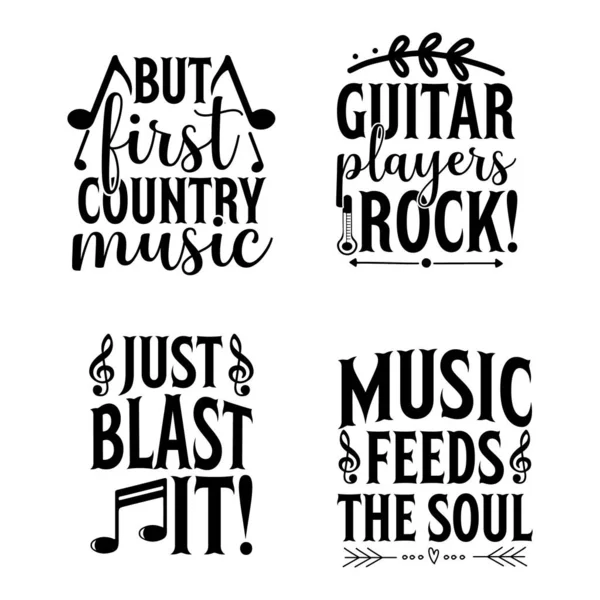 Music Shirt Design Bundle — Stock Vector