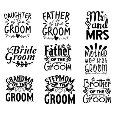 düğün tişörtü tasarım paketi