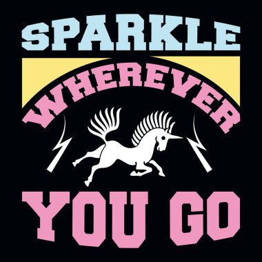 Tek boynuzlu at tişörtü tasarımı