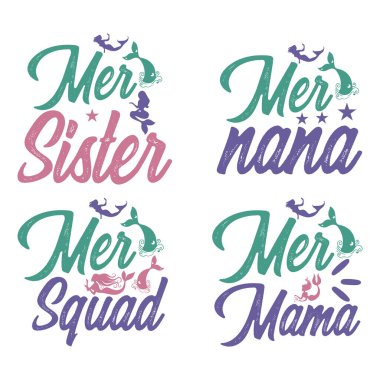 Denizkızı tişört tasarım paketi