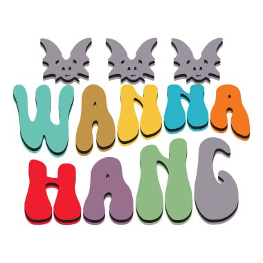 Retro Cadılar Bayramı tişörtü tasarımı