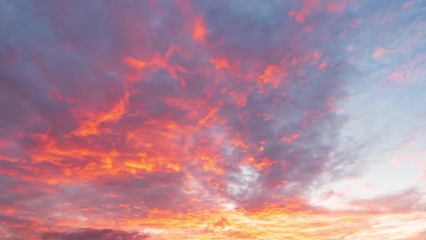 Dramatischer Sonnenuntergang Mit Wolken Zeitraffer Hochwertiges Filmmaterial — Stockvideo