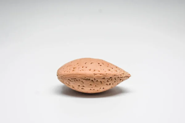 Bu beyaz arka planı olan bir hindistan cevizi parçası..