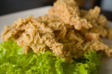 Hala sıcakken yenecek kadar lezzetli çıtır tavuk.