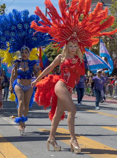 Carnaval San Francisco Annual Celebration Music Dancing Food Drink Art — Foto Stock