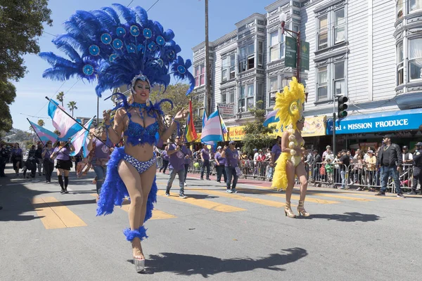 Carnaval San Francisco Annual Celebration Music Dancing Food Drink Art — Foto Stock