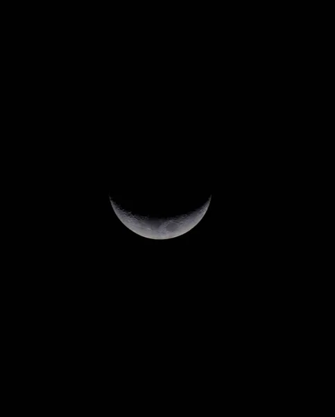 Sichel Mond Nachthimmel — Stockfoto