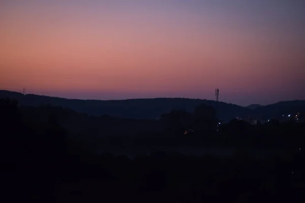 Beautiful Sunset Background Mountains — Stock Photo, Image