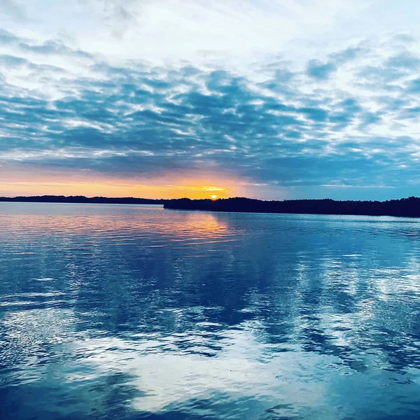 Icy Blue Morning Sunrise Reflection