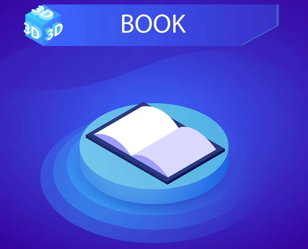 Book Isometric Design Icon 일러스트 — 스톡 벡터