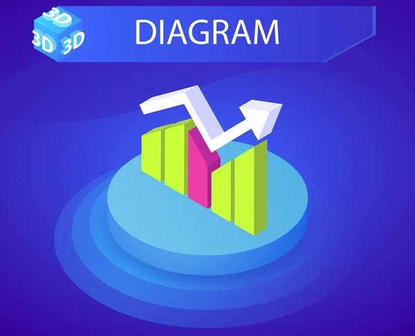 图形等距设计图标 矢量网络说明 3D色彩丰富的概念 — 图库矢量图片