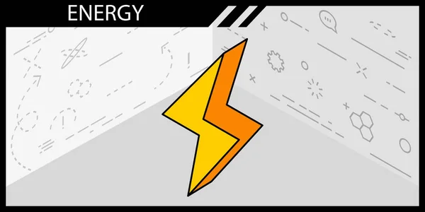 Energieisometrische Design Ikone Vektor Web Illustration Buntes Konzept — Stockvektor