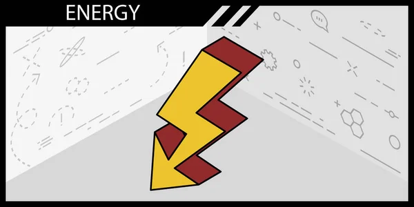 Ikona Projektu Izometrycznego Energii Ilustracja Sieci Wektorowej Kolorowa Koncepcja — Wektor stockowy