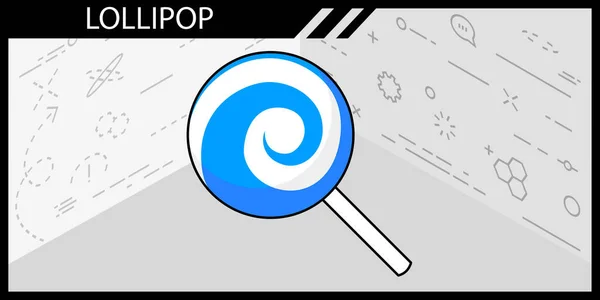 Lollipop Isometrische Design Ikone Vektor Web Illustration Buntes Konzept — Stockvektor
