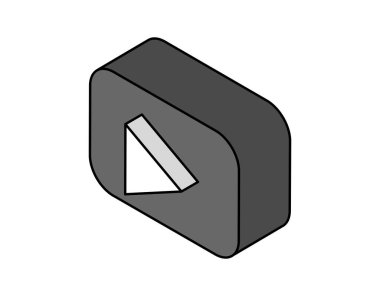 Tüp izometrik tasarım simgesi. Vektör web illüstrasyonu. 3d renkli konsept