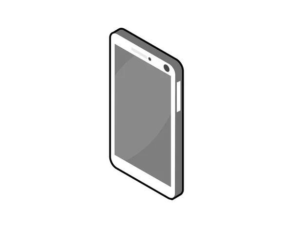 Icono Diseño Isométrico Smartphone Ilustración Web Vectorial Concepto Colorido — Archivo Imágenes Vectoriales