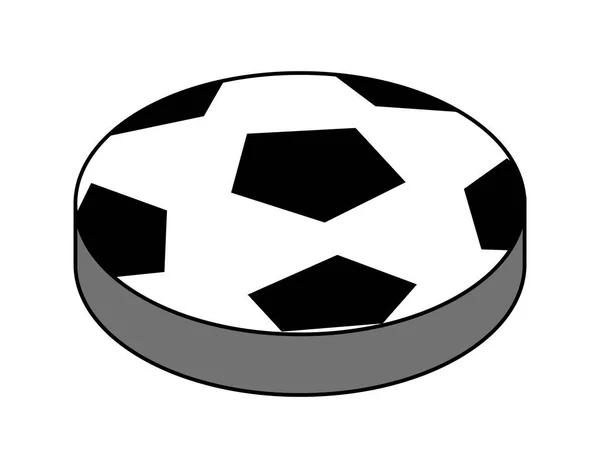 Icône Conception Isométrique Ballon Football Illustration Vectorielle Web Concept Coloré — Image vectorielle