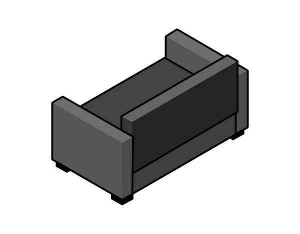 Sofa Isometric Design Icon 일러스트 — 스톡 벡터