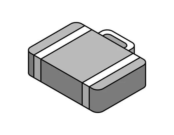 Suitcase Isometric Design Icon 일러스트 — 스톡 벡터