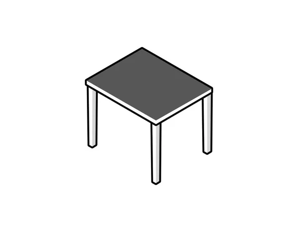 Asztali Izometrikus Tervezési Ikon Vektor Web Illusztráció Színes Fogalom — Stock Vector