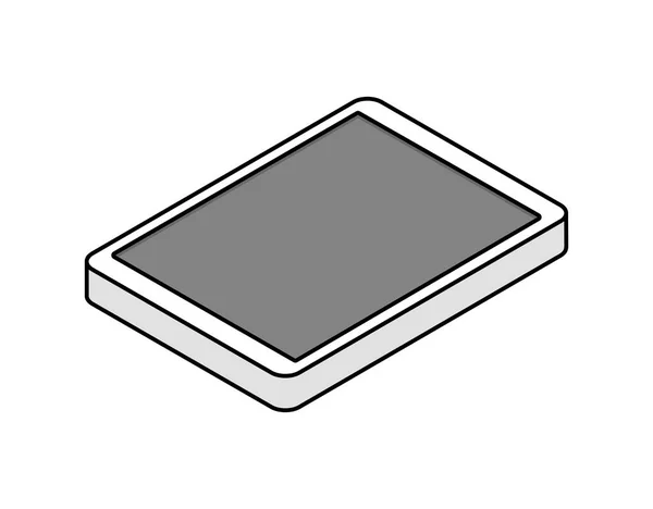 Tablet Isometric Design Icon Vector Web Illustration Colorful Concept — ストックベクタ