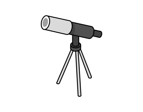 Иконка Изометрического Дизайна Телескопа Векторная Веб Иллюстрация Красочная Концепция — стоковый вектор
