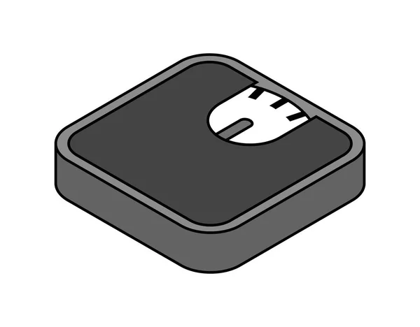 Weight Scale Isometric Design Icon 입니다 일러스트 — 스톡 벡터