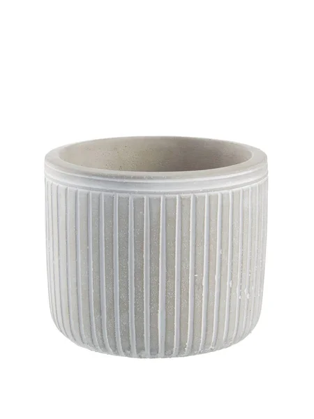 Empty Flower Pot Isolated White — Stock Photo, Image