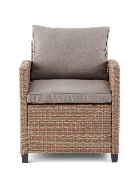 Outdoor rattan furniture  chair isolated on white background