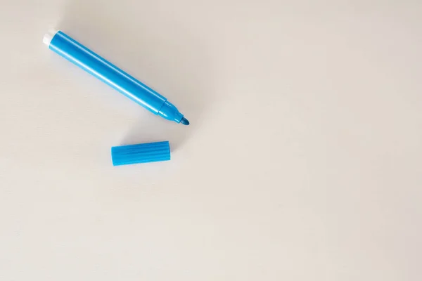Синий Наконечник Ручки Белом Фоне — стоковое фото