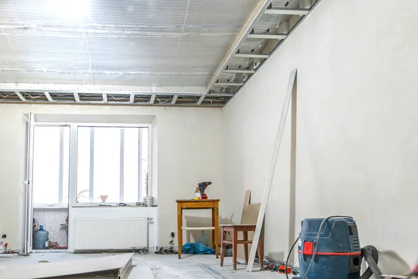 İç inşaat odası, yeni bir apartman dairesi..