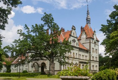 Eski kasabanın kalesinin manzarası