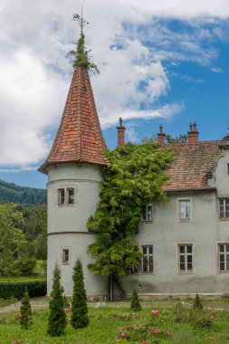 Güzel ortaçağ mimarisinin manzarası