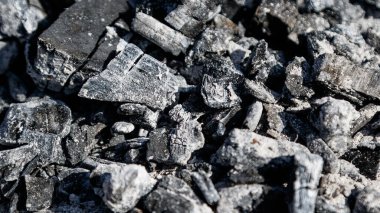 Kömür kömürü. Siyah kömür yığını.