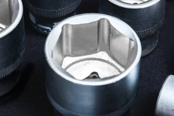 araç seti, soket başlıkları yakın plan