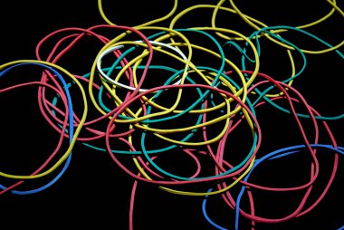 Renkli satırlarla soyut arkaplan