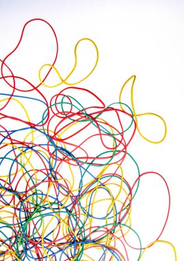 Renkli kalemlerle soyut arkaplan