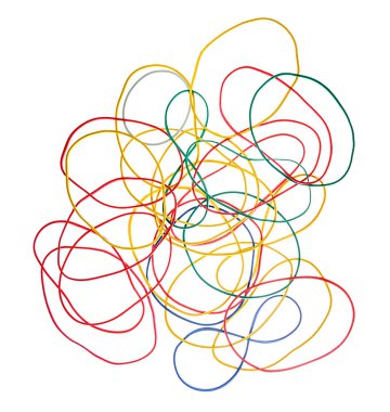 Renkli satırlarla soyut arkaplan